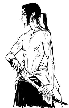 Jin with sword